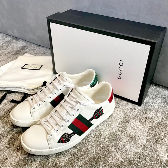 Authentic GUCCI crystal embellished sneakers - Picture 2 of 7